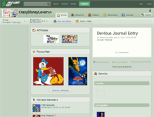 Tablet Screenshot of crazydisneylovers.deviantart.com