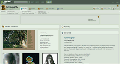 Desktop Screenshot of luminaughty.deviantart.com