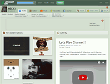 Tablet Screenshot of mec13.deviantart.com