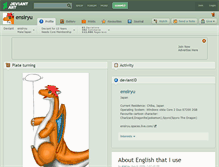 Tablet Screenshot of ensiryu.deviantart.com