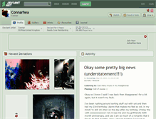 Tablet Screenshot of connarhea.deviantart.com