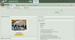 Desktop Screenshot of dominish.deviantart.com