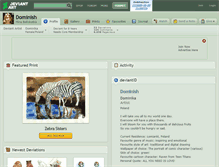 Tablet Screenshot of dominish.deviantart.com