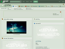 Tablet Screenshot of e1337za.deviantart.com