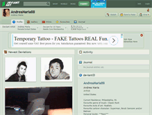 Tablet Screenshot of andreamaria88.deviantart.com