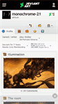 Mobile Screenshot of monochrome-21.deviantart.com