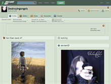 Tablet Screenshot of destroyingangels.deviantart.com