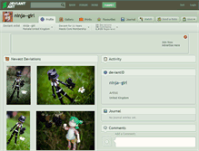 Tablet Screenshot of ninja--girl.deviantart.com