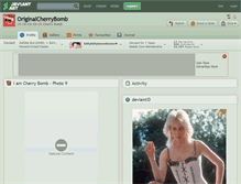 Tablet Screenshot of originalcherrybomb.deviantart.com