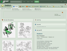 Tablet Screenshot of madatom.deviantart.com