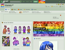 Tablet Screenshot of hetaotaku17.deviantart.com