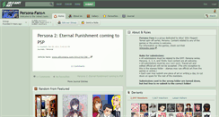 Desktop Screenshot of persona-fans.deviantart.com