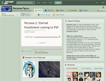 Tablet Screenshot of persona-fans.deviantart.com