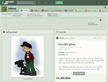 Tablet Screenshot of johnne.deviantart.com