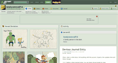 Desktop Screenshot of lonelywerewolf14.deviantart.com