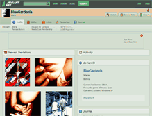 Tablet Screenshot of bluegardenia.deviantart.com