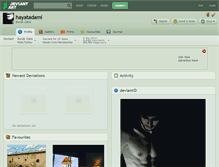 Tablet Screenshot of hayatadami.deviantart.com