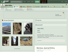 Tablet Screenshot of eetu-lintu.deviantart.com