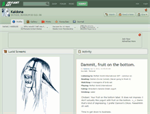 Tablet Screenshot of kaidona.deviantart.com