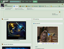 Tablet Screenshot of cori.deviantart.com
