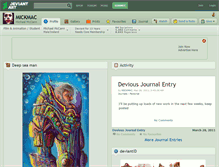 Tablet Screenshot of mickmac.deviantart.com