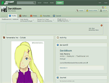Tablet Screenshot of darckbloom.deviantart.com
