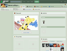 Tablet Screenshot of baron-leltoy.deviantart.com