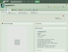 Tablet Screenshot of campbell2411.deviantart.com