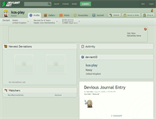 Tablet Screenshot of kos-play.deviantart.com