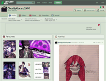Tablet Screenshot of ghostlyalucard2490.deviantart.com