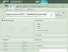 Tablet Screenshot of ajya.deviantart.com