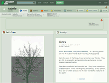 Tablet Screenshot of isabelle.deviantart.com
