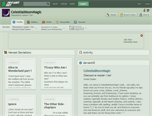 Tablet Screenshot of celestialmoonmagic.deviantart.com