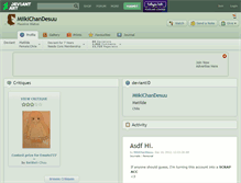 Tablet Screenshot of miikichandesuu.deviantart.com