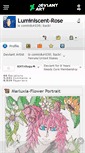 Mobile Screenshot of luminiscent-rose.deviantart.com