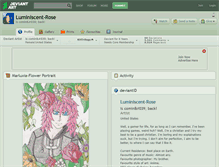 Tablet Screenshot of luminiscent-rose.deviantart.com