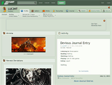 Tablet Screenshot of luc3nt.deviantart.com