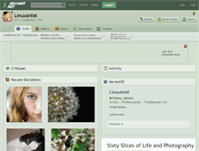 Tablet Screenshot of linuxartist.deviantart.com