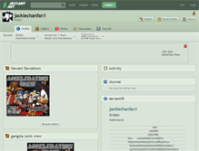 Tablet Screenshot of jackiechanfan1.deviantart.com