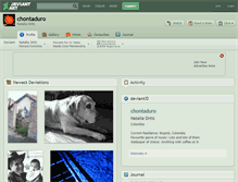 Tablet Screenshot of chontaduro.deviantart.com
