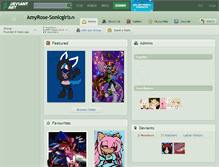 Tablet Screenshot of amyrose-sonicgirls.deviantart.com