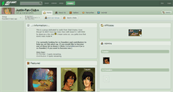 Desktop Screenshot of justin-fan-club.deviantart.com