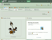 Tablet Screenshot of damienzick.deviantart.com