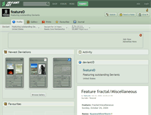 Tablet Screenshot of featured.deviantart.com