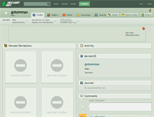 Tablet Screenshot of gotommax.deviantart.com