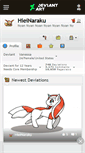 Mobile Screenshot of hieinaraku.deviantart.com