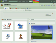 Tablet Screenshot of hieinaraku.deviantart.com