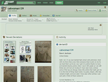 Tablet Screenshot of catwoman139.deviantart.com