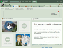 Tablet Screenshot of harborrat.deviantart.com