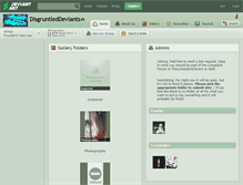 Tablet Screenshot of disgruntleddeviants.deviantart.com